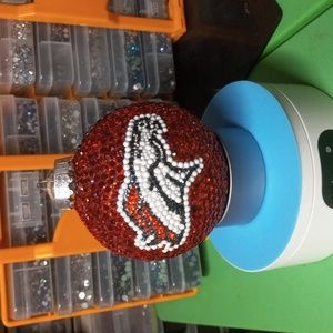 Handmade xmas ornament NFL Denver Broncos